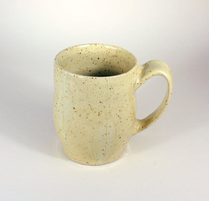 Soft Teal Leaf Mug - Artfest Ontario - One Rock Pottery - Mugs