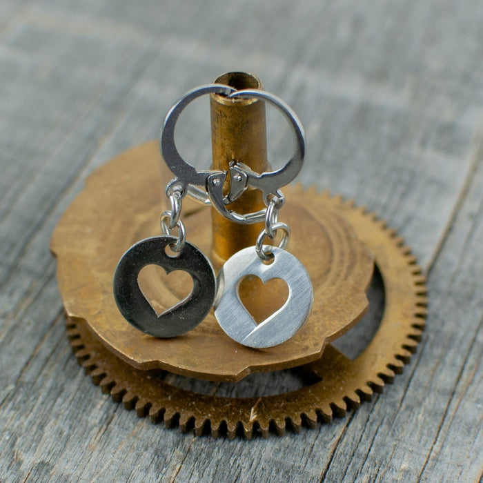 Stainless steel circle heart earrings - Artfest Ontario - Lisa Young Design - Earrings