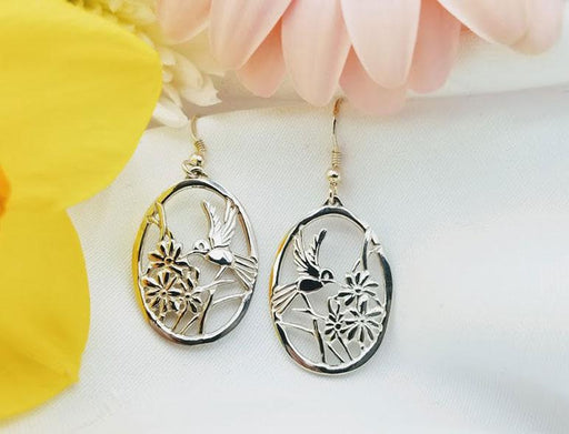 Sterling Hummingbird Earrings - Artfest Ontario - Delicate Touch Jewellery - Fine Jewellery