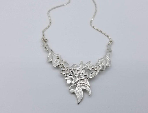 Sterling Leaves and Grapes Neckpiece - Artfest Ontario - Delicate Touch Jewellery - Fine Jewellery