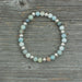 Sterling Silver and Amazonite Bead Bracelet - Artfest Ontario - Lisa Young Design - Bracelets