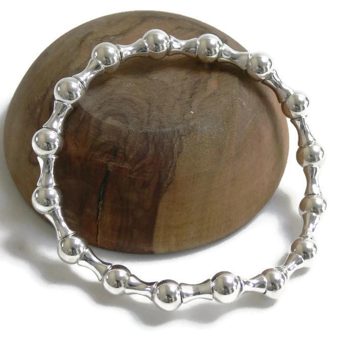 Sterling Silver Bead Bracelet - Artfest Ontario - Lisa Young Design - Bracelets