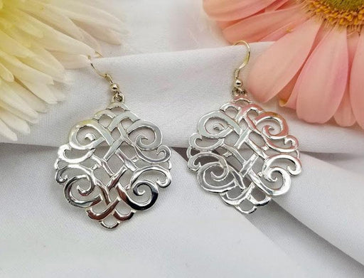 Sterling Silver Round Celtic Earrings - Large - Artfest Ontario - Delicate Touch Jewellery - Fine Jewellery