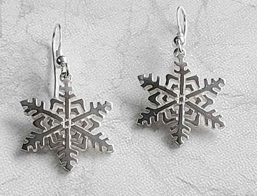 Sterling Silver Snowflake Earrings - Artfest Ontario - Delicate Touch Jewellery - Fine Jewellery