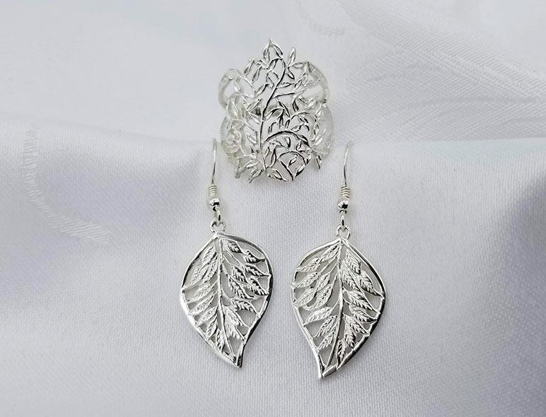 Sterling Tree Earrings - Artfest Ontario - Delicate Touch Jewellery - Fine Jewellery