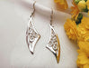 Sterling Triangular Swirl Earrings - Artfest Ontario - Delicate Touch Jewellery - Fine Jewellery