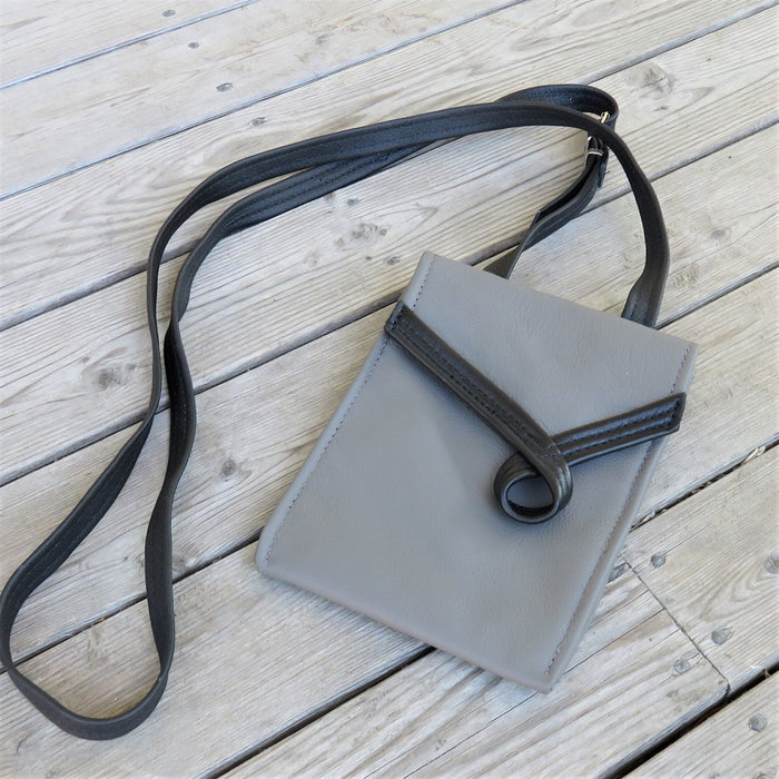 Tall Loop- grey with black loop - Artfest Ontario - Arrowsmith Leather - Clothing & Accessories