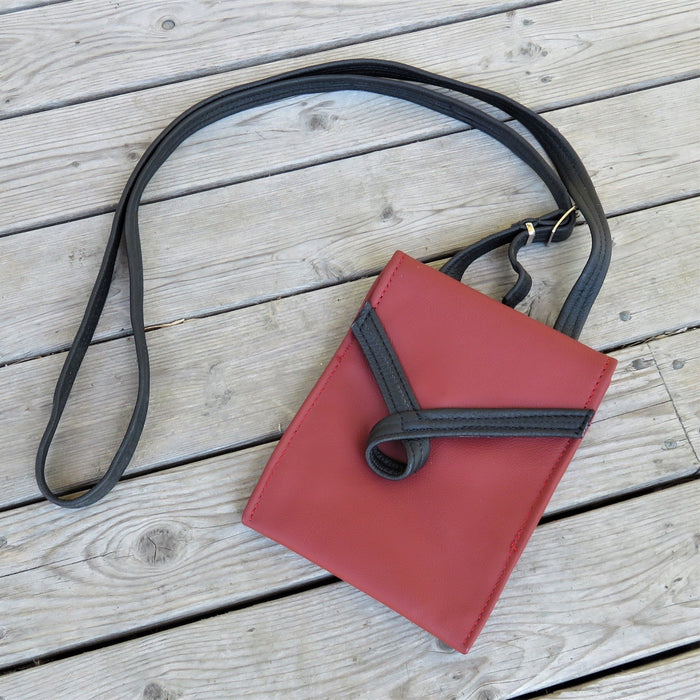 Tall Loop- red with black loop - Artfest Ontario - Arrowsmith Leather - Clothing & Accessories