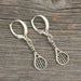 Tennis racquet charm Silver earrings - Artfest Ontario - Lisa Young Design - Earrings