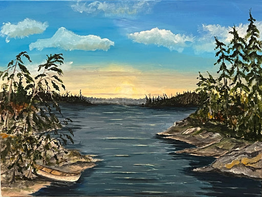 Tom's Canoe - Artfest Ontario - Dave Saunders - Painting