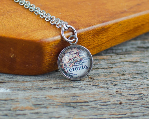 Toronto Map Necklace - Artfest Ontario - Lisa Young Design - Watch Part Necklaces