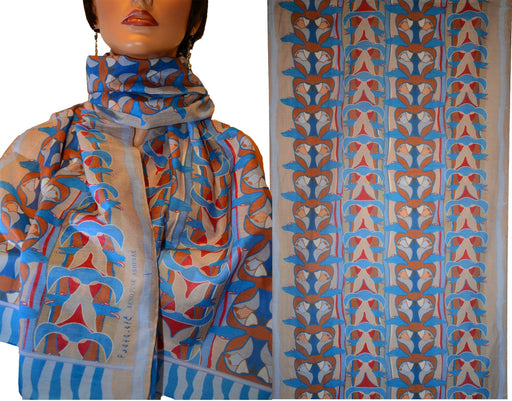Totem Rectangular Scarf (Wind) - Artfest Ontario - Inunoo - Rectangular Scarves