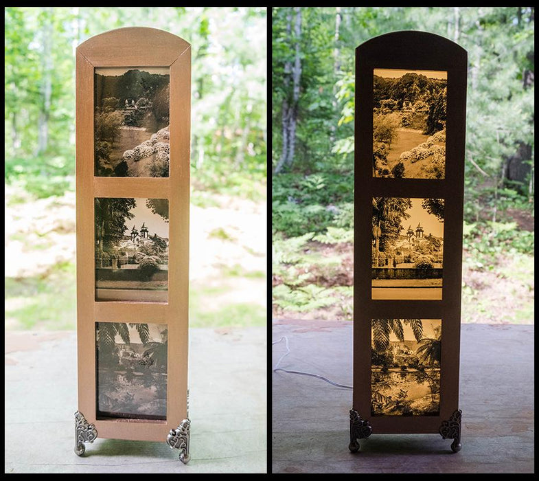 Triptych Lightbox - Views in Furnas Azores - Artfest Ontario