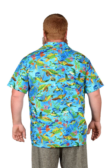 Tropical Fish Pattern - Men's Hawaiian Shirt — Artfest Ontario