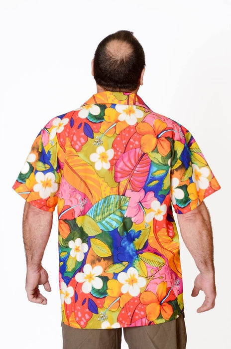 Tropical Summer Flowers Pattern - Hawaiian Shirt - Artfest Ontario - Joe-Feak - Clothing & Accessories
