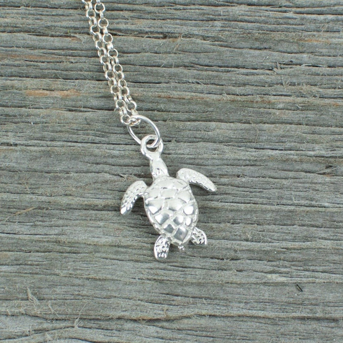 Turtle charm Silver Necklace - Artfest Ontario - Lisa Young Design - Charm Necklaces