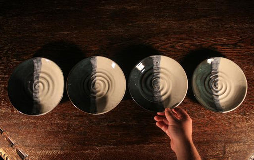 “Wave Break” Plate Set - Artfest Ontario - LAF Pottery Productions - Pottery