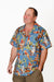 Western Cowgirl Retro Pattern - Blue - Hawaiian Shirt - Artfest Ontario - Joe-Feak - Clothing & Accessories