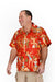 Western Cowgirl Retro Pattern - Red- Hawaiian Shirt - Artfest Ontario - Joe-Feak - Clothing & Accessories