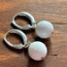 White Agate Golf ball Earrings - Artfest Ontario - Lisa Young Design - Earrings