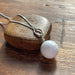 White Agate Golf ball necklace - Artfest Ontario - Lisa Young Design - Golf Jewelry
