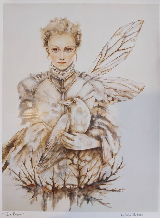 White Raven - Artfest Ontario - Halina Stopyra - Paintings, Artwork & Sculpture