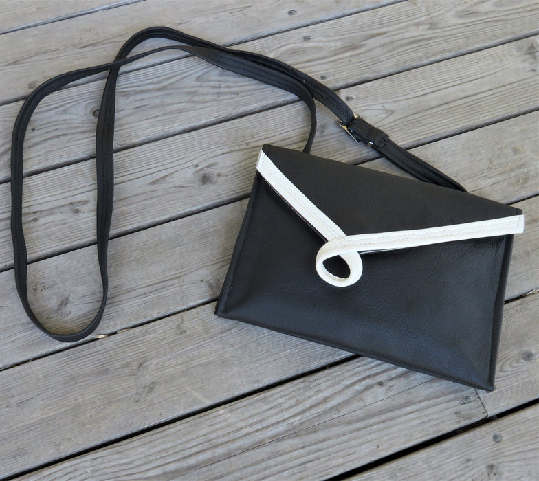 Wide Loop - black with white loop - Artfest Ontario - Arrowsmith Leather - Clothing & Accessories