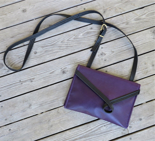 Wide Loop - purple with black loop - Artfest Ontario - Arrowsmith Leather - Clothing & Accessories