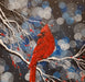 Winter Cardinal - Artfest Ontario - Kreative Kunst Qandeel - Paintings, Artwork & Sculpture