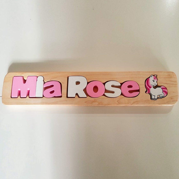 Wooden puzzle 2 name + 1 sign - Artfest Ontario - Wooden Puzzle Name Canada - Toys & Games