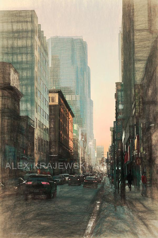 Yonge Street Traffic - Toronto, ON - Artfest Ontario - Alex Krajewski Gallery - Paintings -Artwork - Sculpture
