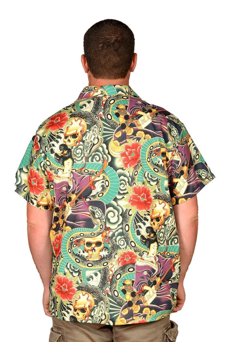 Zen Charmer Retro Pattern - Hawaiian Shirt - Artfest Ontario
